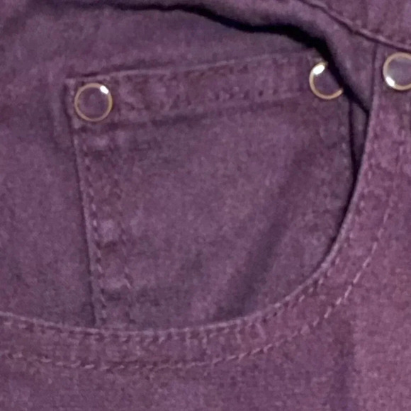DG2 by Diane Gilman Classic Stretch Jeans Bootcut Purple Size (8T) - Picture 5 of 8